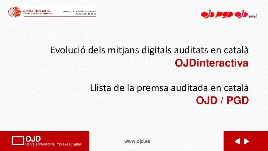 Evolució dels mitjans digitals auditats en català
