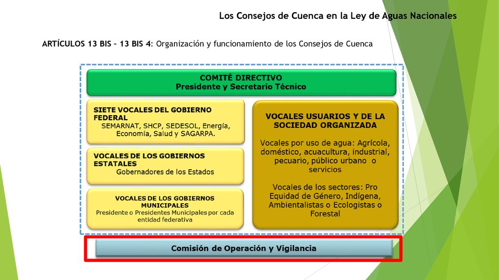 Los Consejos de Cuenca en la Ley de Aguas Nacionales