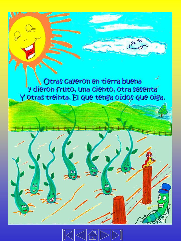 Otras cayeron en tierra buena y dieron fruto, una ciento, otra sesenta