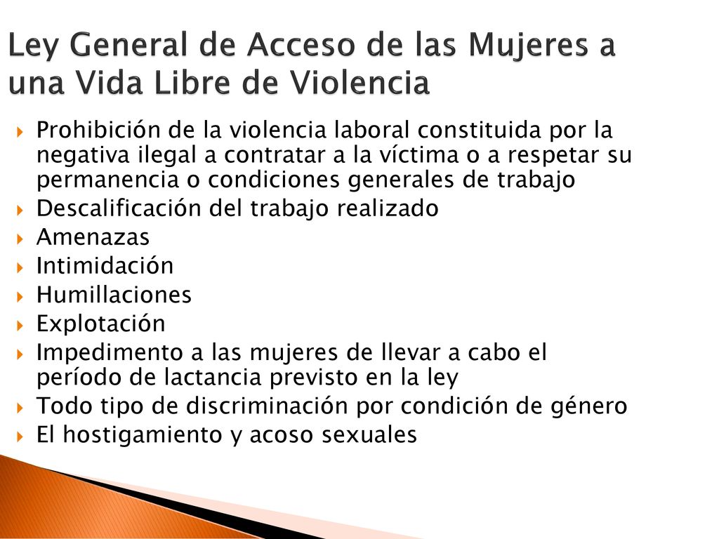 Ley General de Acceso de las Mujeres a una Vida Libre de Violencia