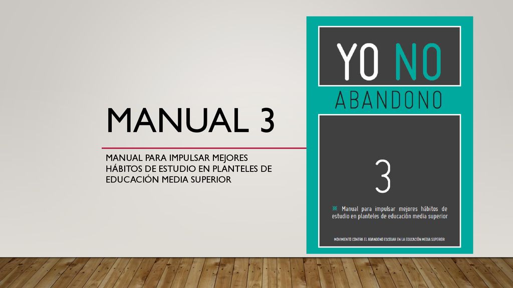 Manual 3 Manual para impulsar mejores hábitos de estudio en planteles de educación media superior