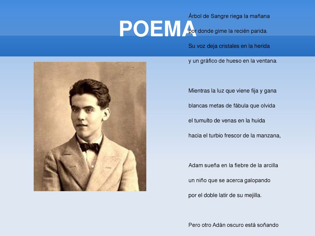 POEMA Árbol de Sangre riega la mañana por donde gime la recién parida.