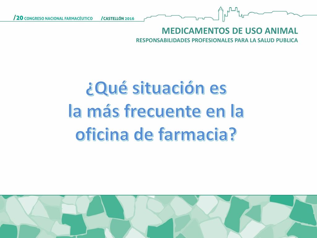 ¿Qué situación es la más frecuente en la oficina de farmacia