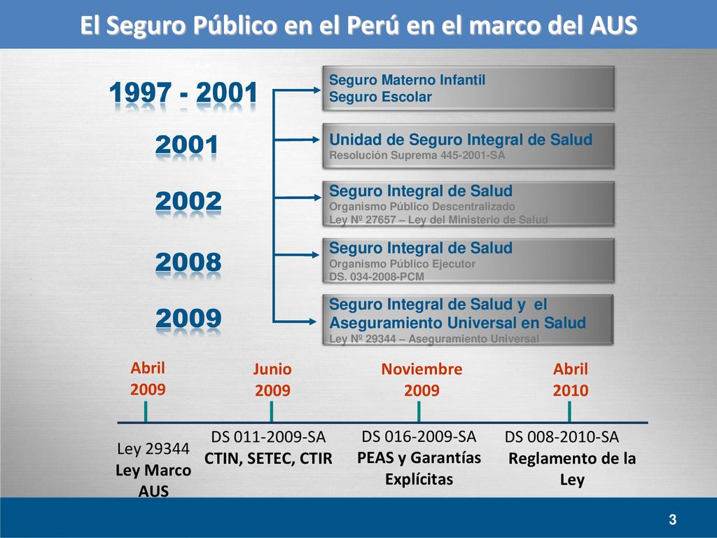 El Seguro Público en el Perú en el marco del AUS