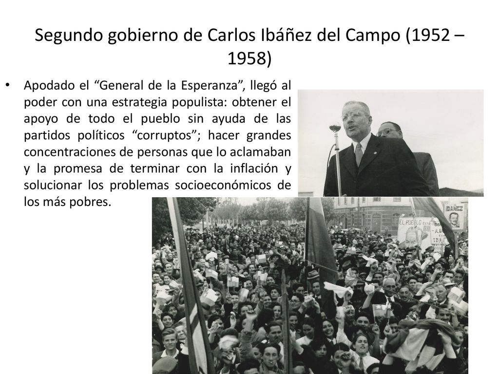 Segundo gobierno de Carlos Ibáñez del Campo (1952 – 1958)