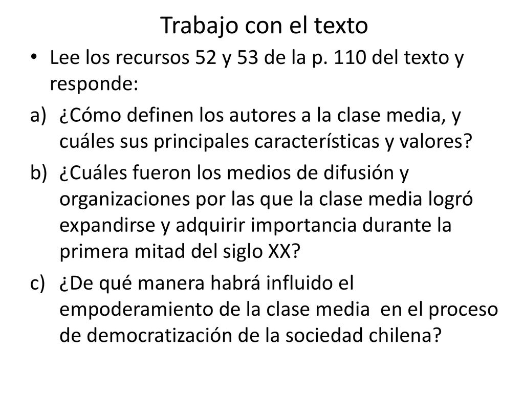 Trabajo con el texto Lee los recursos 52 y 53 de la p. 110 del texto y responde: