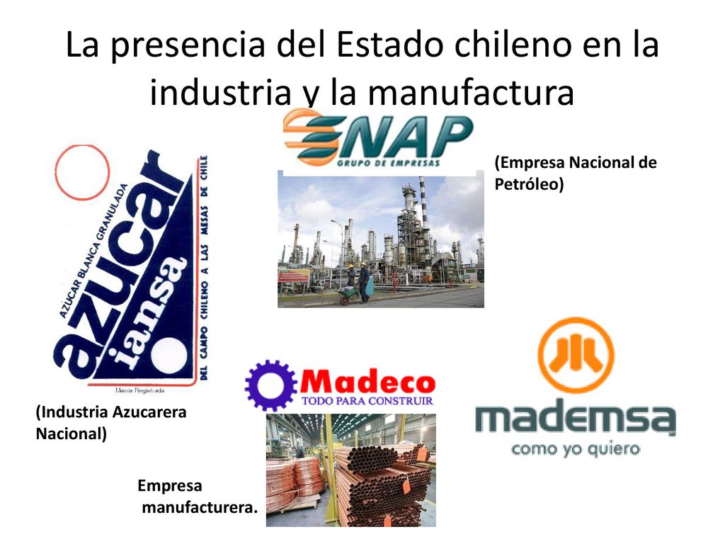 La presencia del Estado chileno en la industria y la manufactura