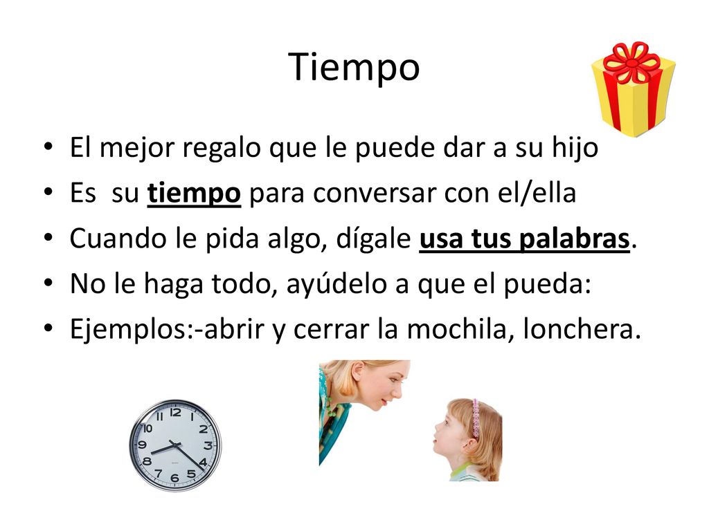 Tiempo El mejor regalo que le puede dar a su hijo