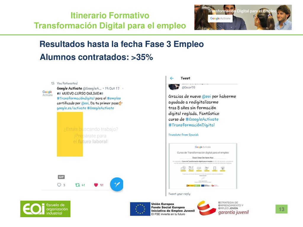 > Itinerario Formativo Transformación Digital para el empleo