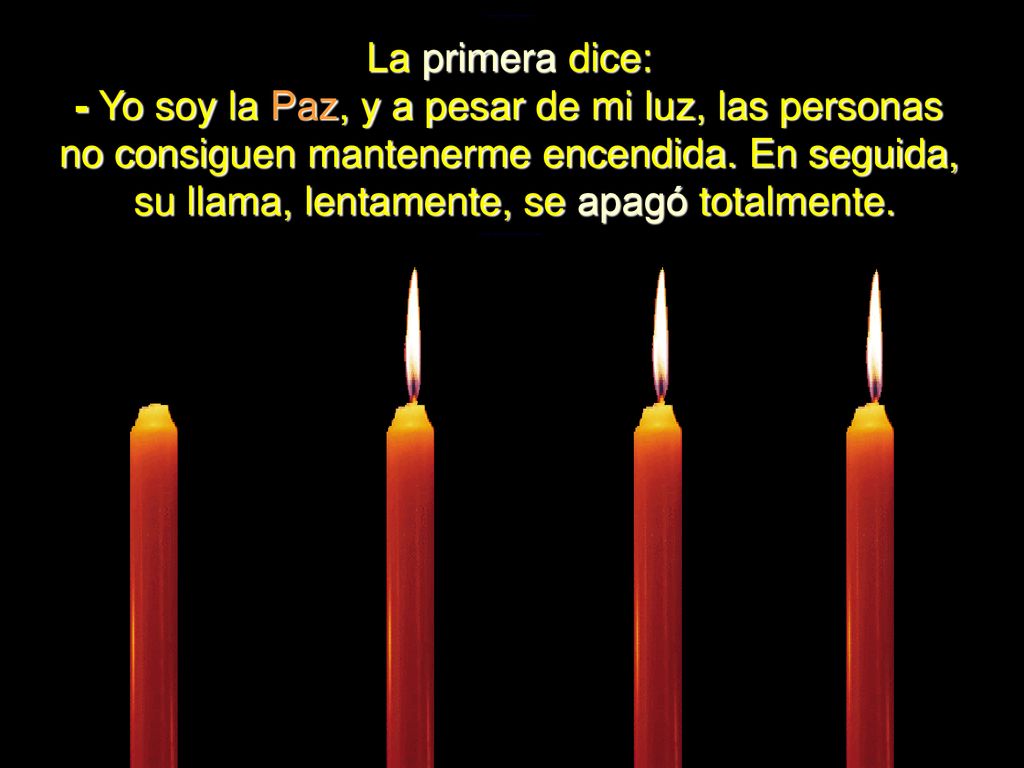 Yo soy la Paz, y a pesar de mi luz, las personas