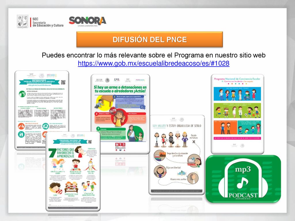 DIFUSIÓN DEL PNCE Puedes encontrar lo más relevante sobre el Programa en nuestro sitio web.