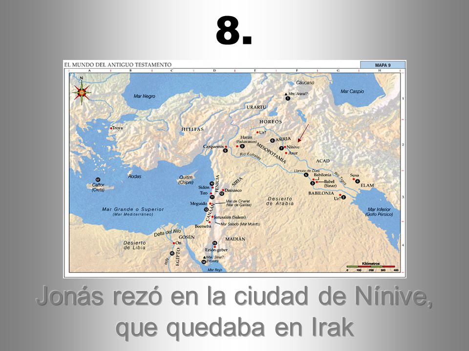 Jonás rezó en la ciudad de Nínive, que quedaba en Irak