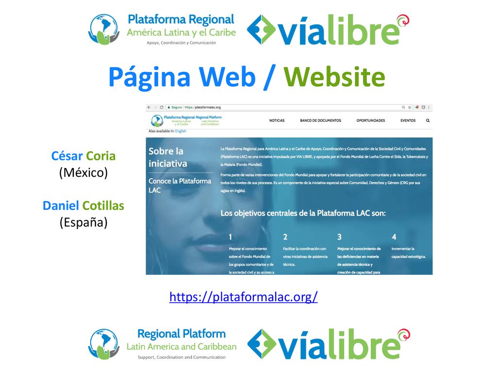 Página Web / Website César Coria (México) Daniel Cotillas (España)