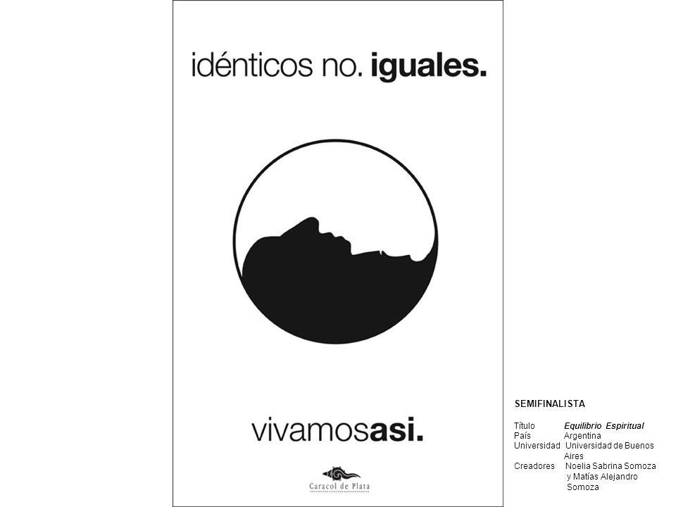 SEMIFINALISTA Título Equilibrio Espiritual País Argentina