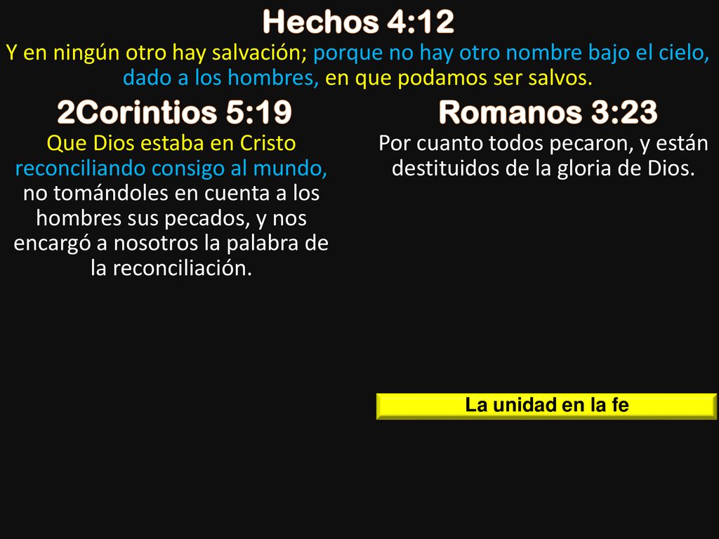 Por cuanto todos pecaron, y están destituidos de la gloria de Dios.