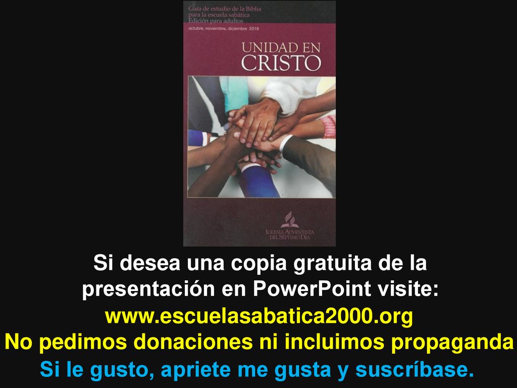 Si desea una copia gratuita de la presentación en PowerPoint visite:
