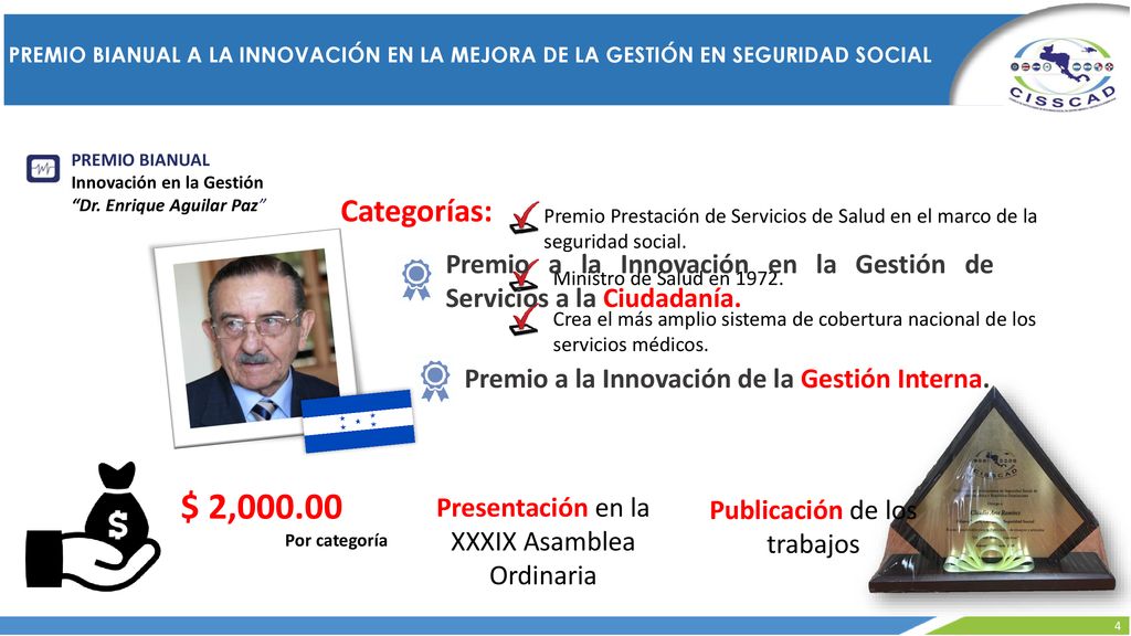 PREMIO BIANUAL A LA INNOVACIÓN EN LA MEJORA DE LA GESTIÓN EN SEGURIDAD SOCIAL