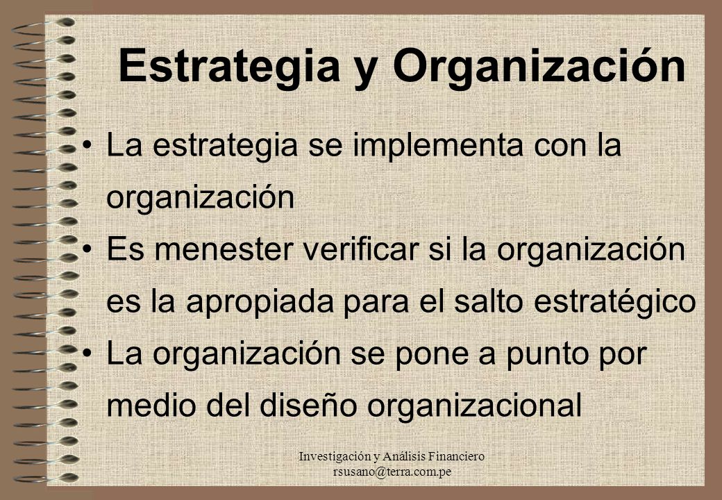 Estrategia y Organización