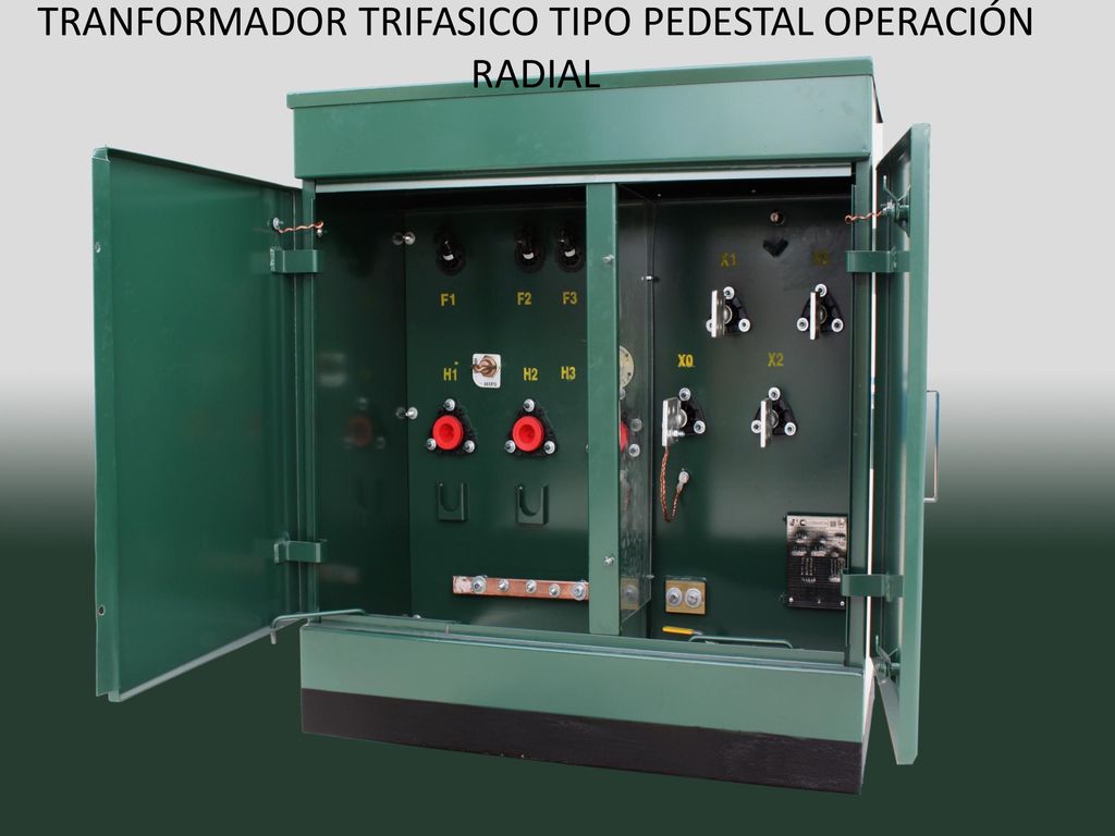 TRANFORMADOR TRIFASICO TIPO PEDESTAL OPERACIÓN RADIAL