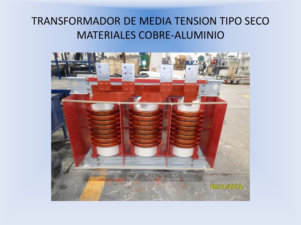 TRANSFORMADOR DE MEDIA TENSION TIPO SECO MATERIALES COBRE-ALUMINIO