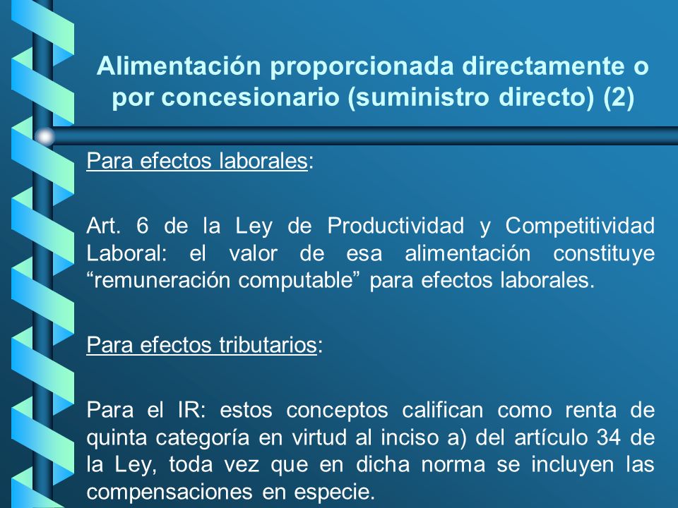 Alimentación proporcionada directamente o por concesionario (suministro directo) (2)