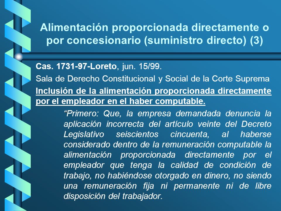 Alimentación proporcionada directamente o por concesionario (suministro directo) (3)