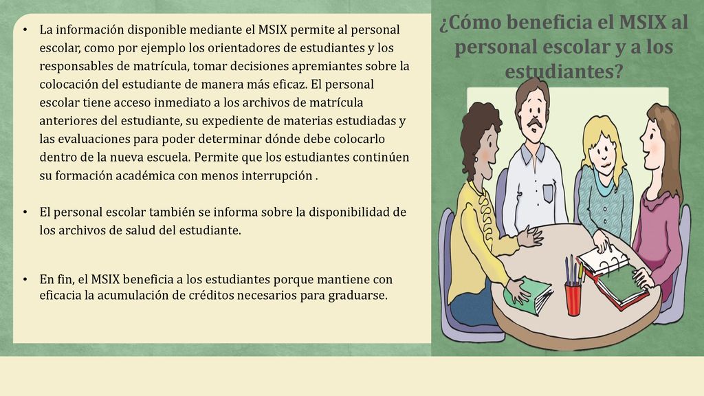 ¿Cómo beneficia el MSIX al personal escolar y a los estudiantes