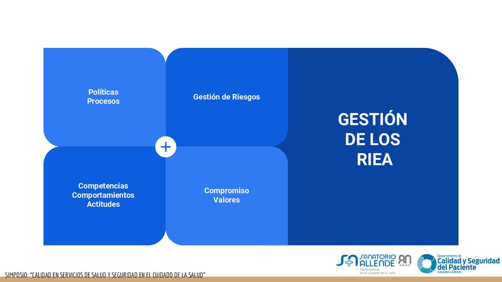 GESTIÓN DE LOS RIEA Gestión de Riesgos Políticas Procesos Competencias