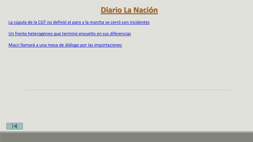 Diario La Nación La cúpula de la CGT no definió el paro y la marcha se cerró con incidentes.