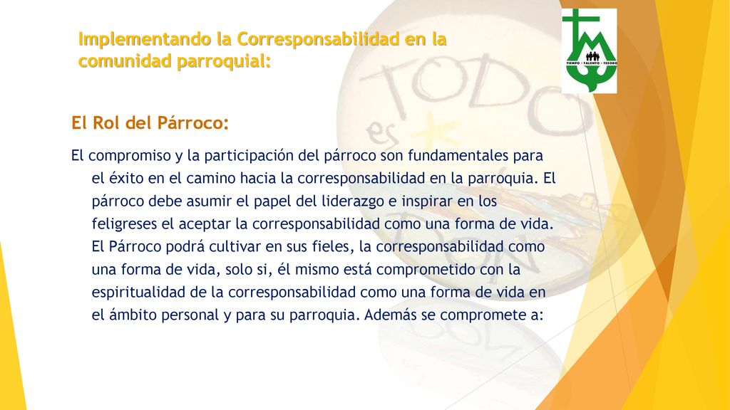Implementando la Corresponsabilidad en la comunidad parroquial: