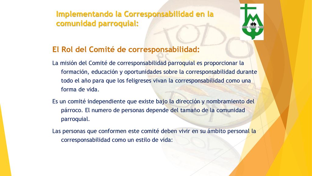 Implementando la Corresponsabilidad en la comunidad parroquial: