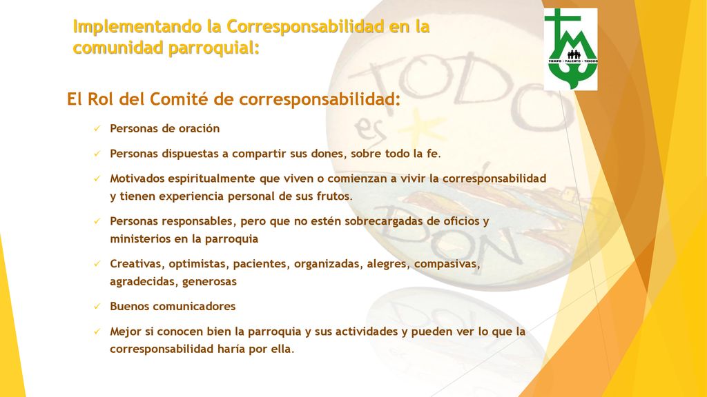 Implementando la Corresponsabilidad en la comunidad parroquial: