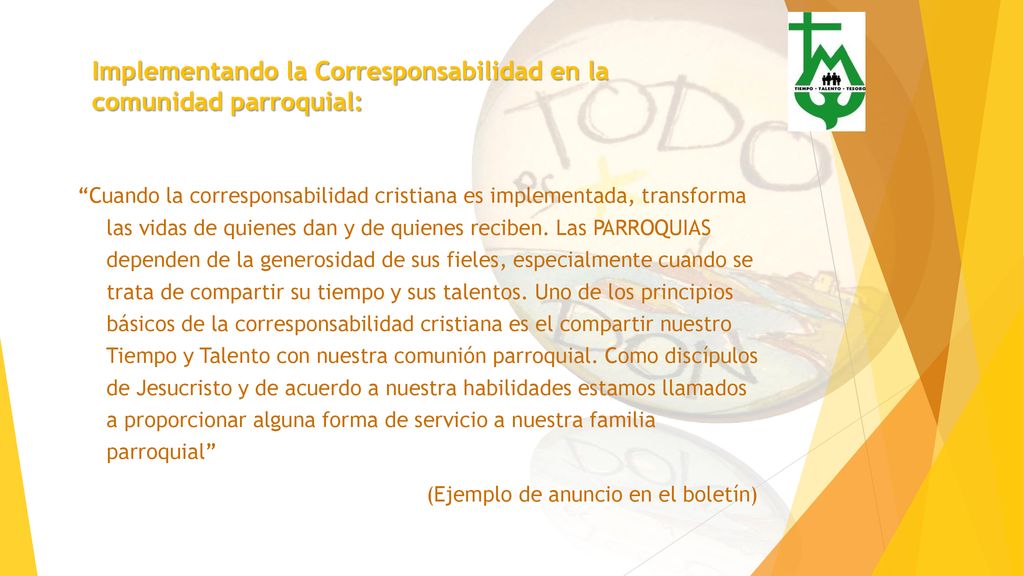 Implementando la Corresponsabilidad en la comunidad parroquial: