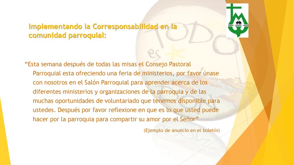 Implementando la Corresponsabilidad en la comunidad parroquial: