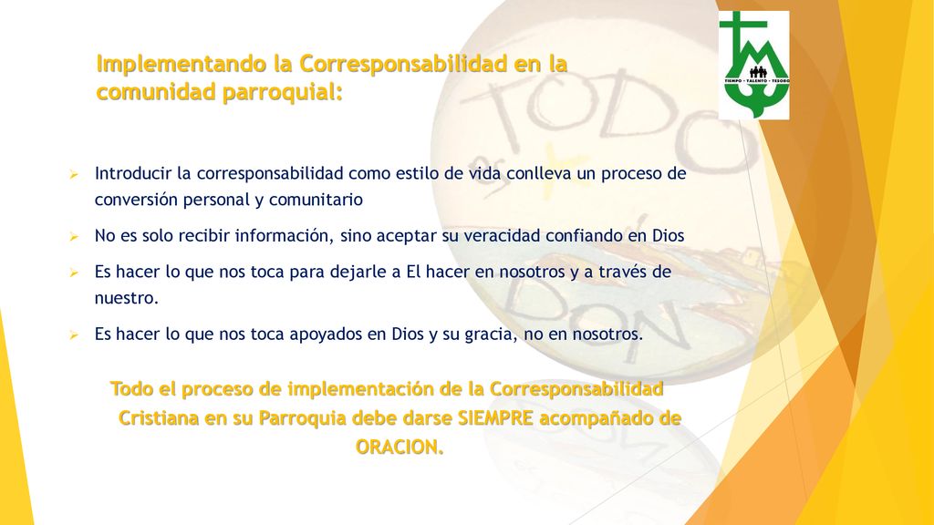 Implementando la Corresponsabilidad en la comunidad parroquial: