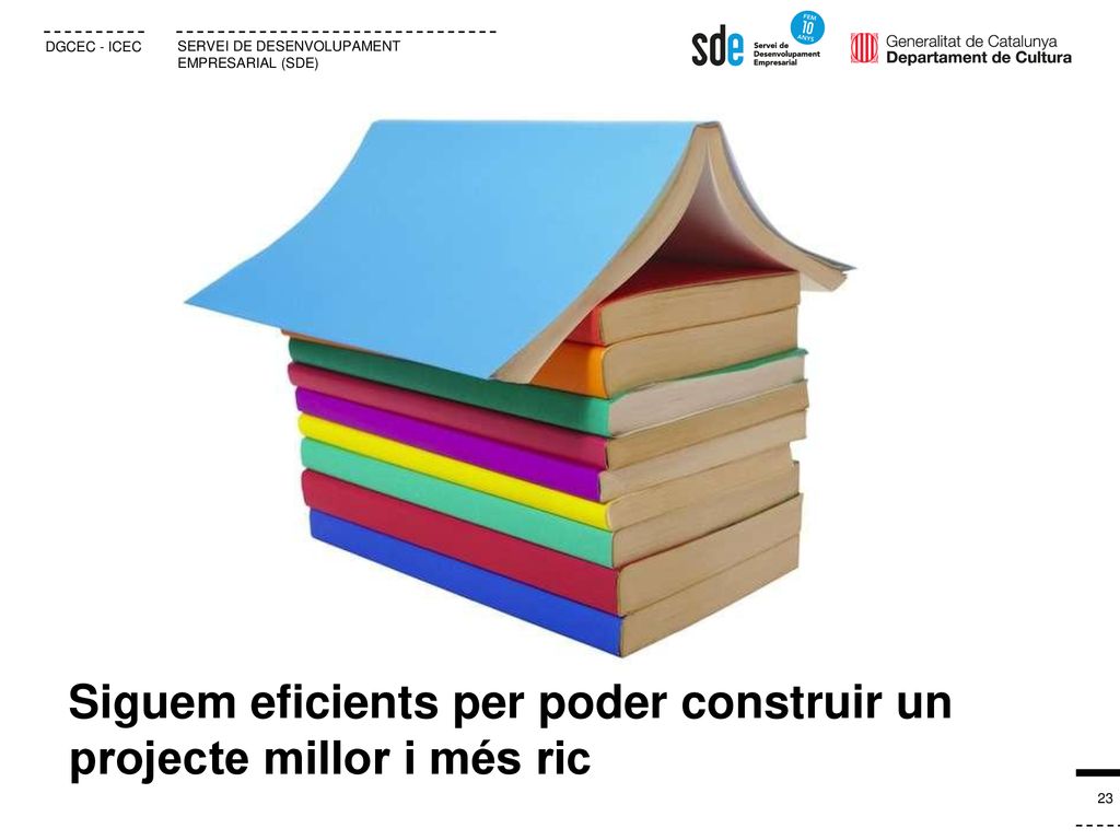Siguem eficients per poder construir un projecte millor i més ric