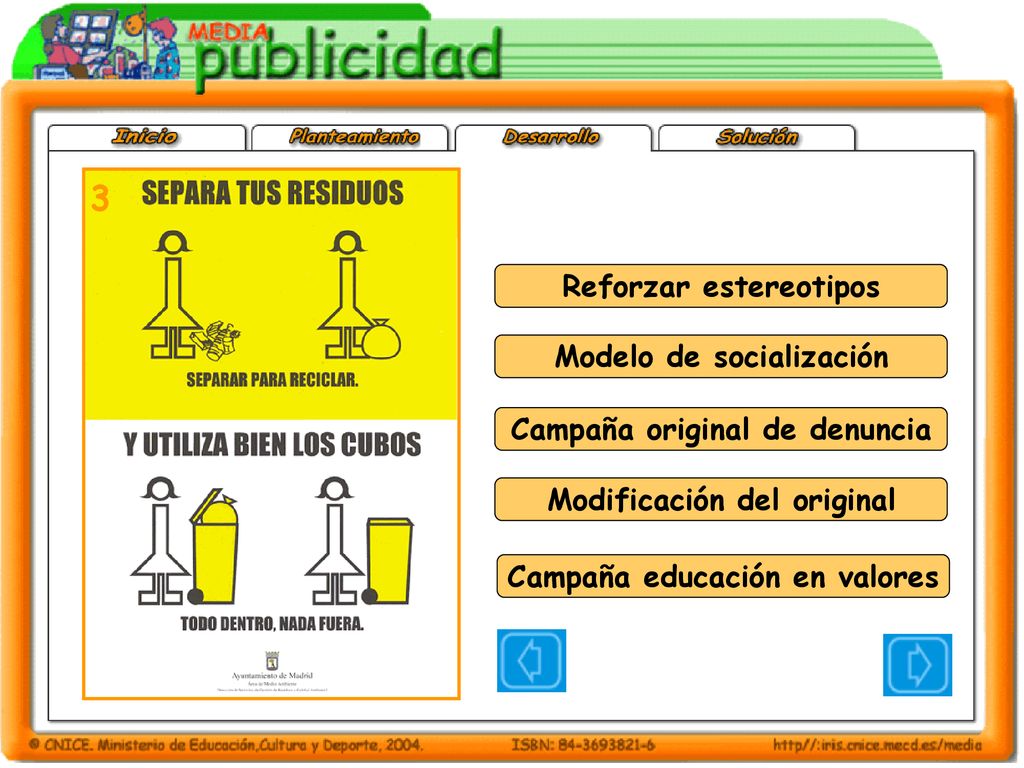 3 Reforzar estereotipos Modelo de socialización