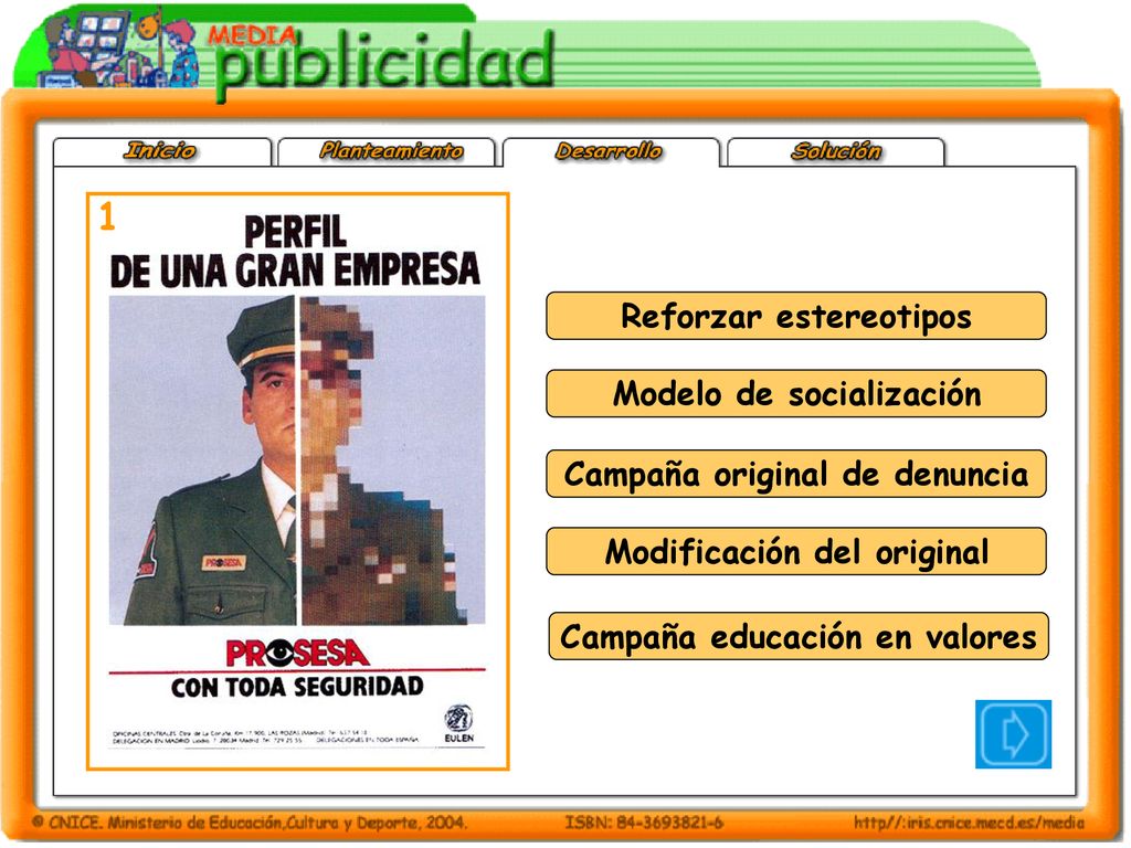 1 Reforzar estereotipos Modelo de socialización