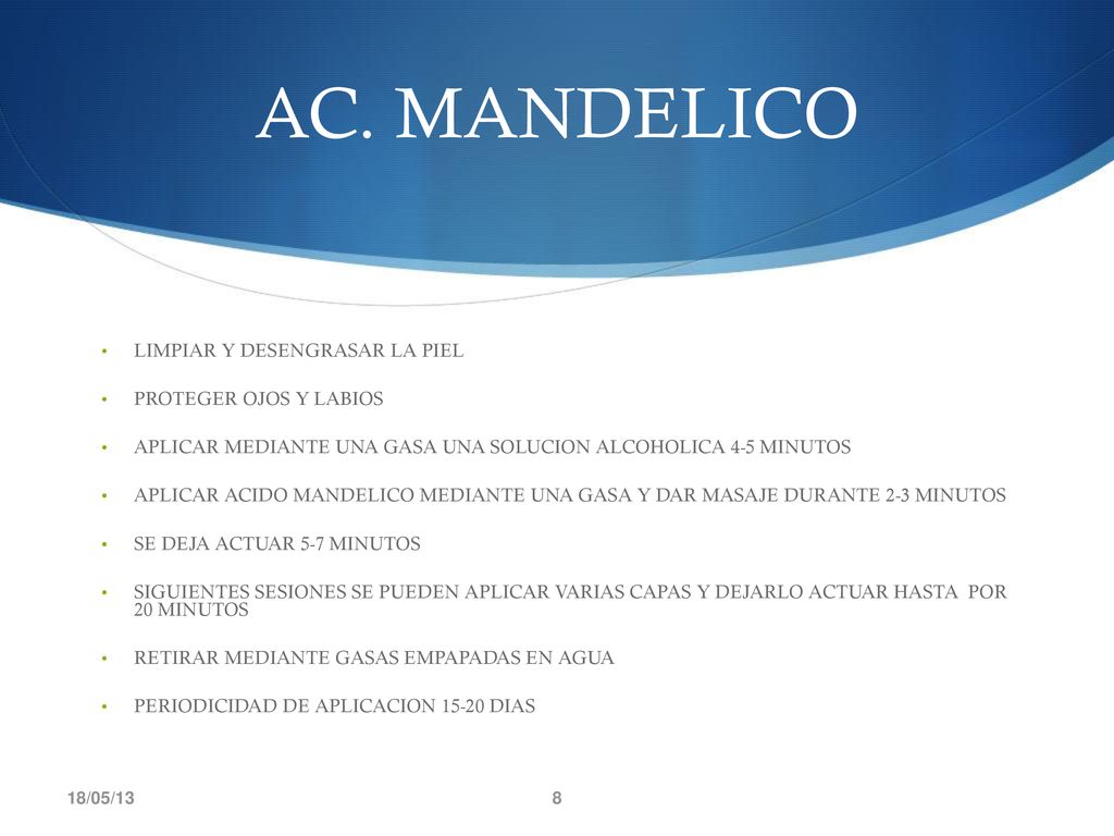AC. MANDELICO LIMPIAR Y DESENGRASAR LA PIEL PROTEGER OJOS Y LABIOS