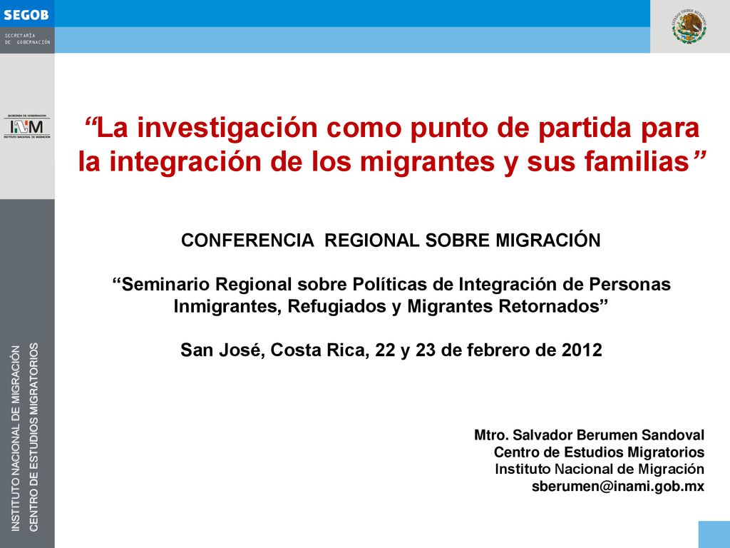 La investigación como punto de partida para la integración de los migrantes y sus familias
