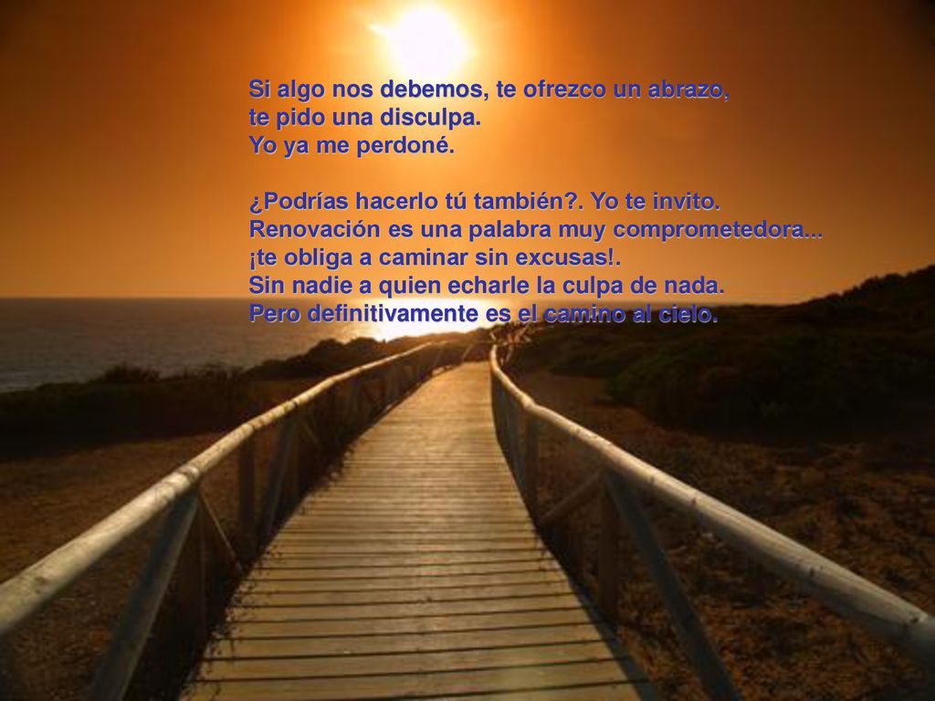 Si algo nos debemos, te ofrezco un abrazo, te pido una disculpa