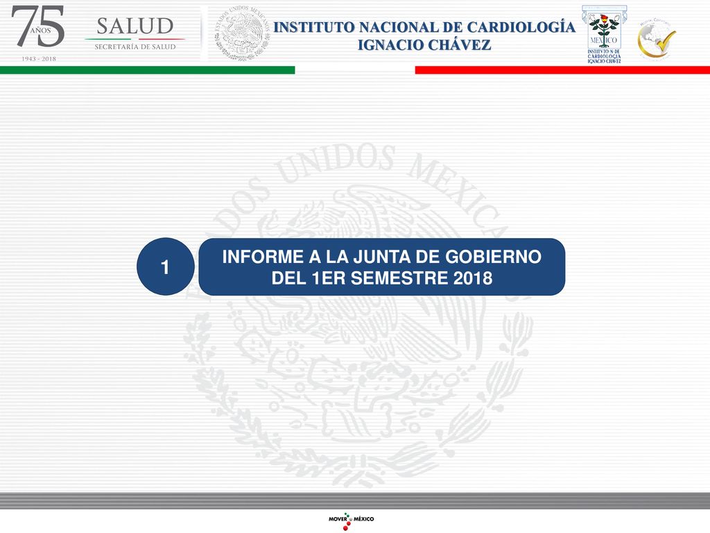 1 INFORME A LA JUNTA DE GOBIERNO DEL 1ER SEMESTRE 2018