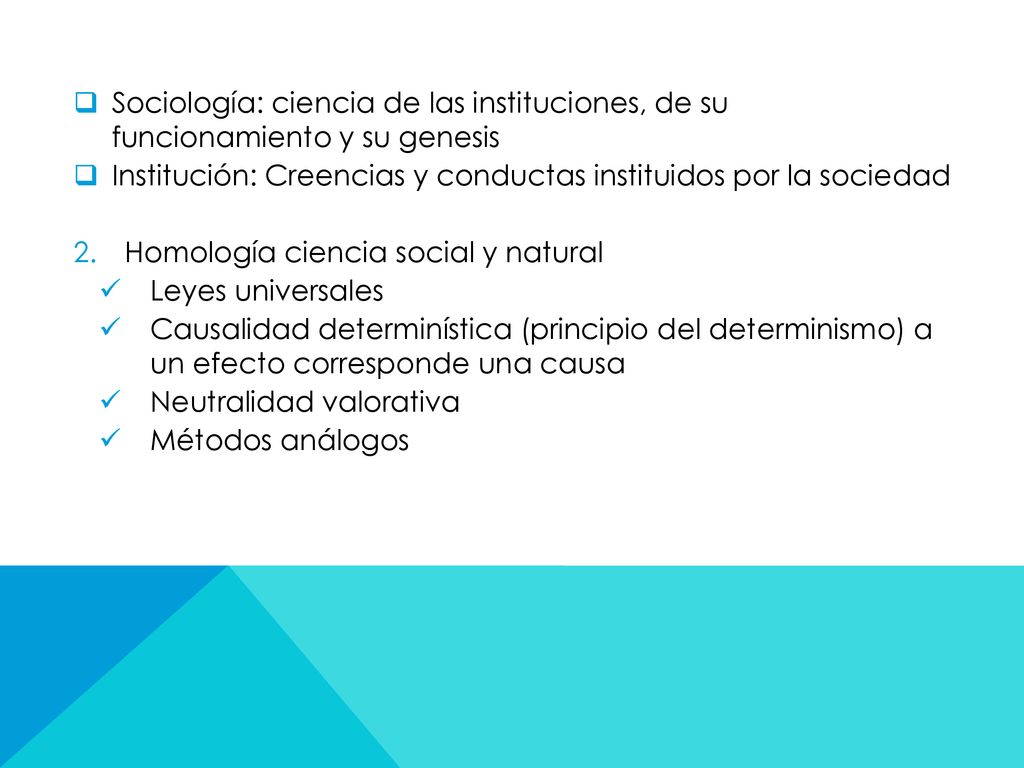 Sociología: ciencia de las instituciones, de su funcionamiento y su genesis