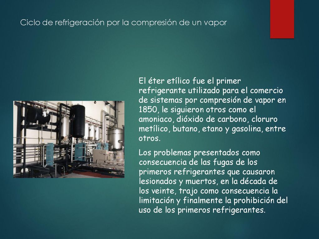 Ciclo de refrigeración por la compresión de un vapor