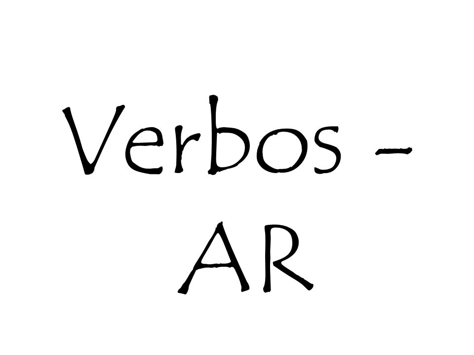 Verbos -AR