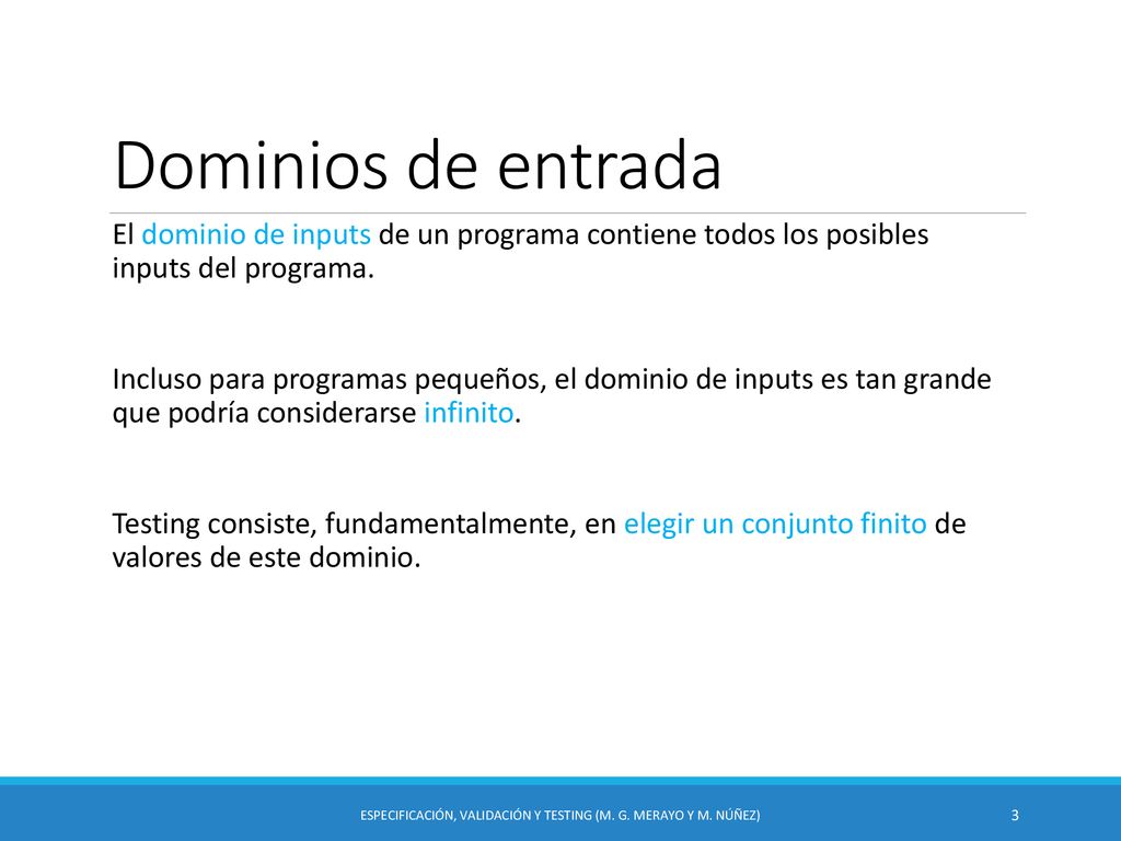 Especificación, Validación y Testing (M. G. Merayo y M. Núñez)