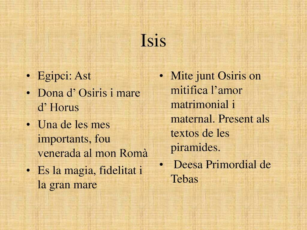 Isis Egipci: Ast Dona d’ Osiris i mare d’ Horus