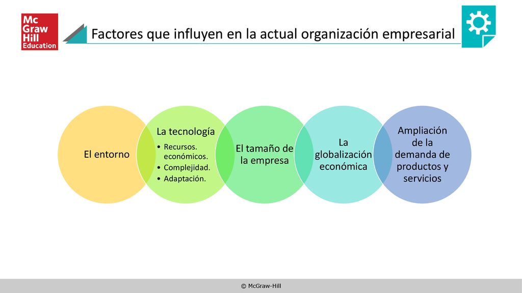 Factores que influyen en la actual organización empresarial