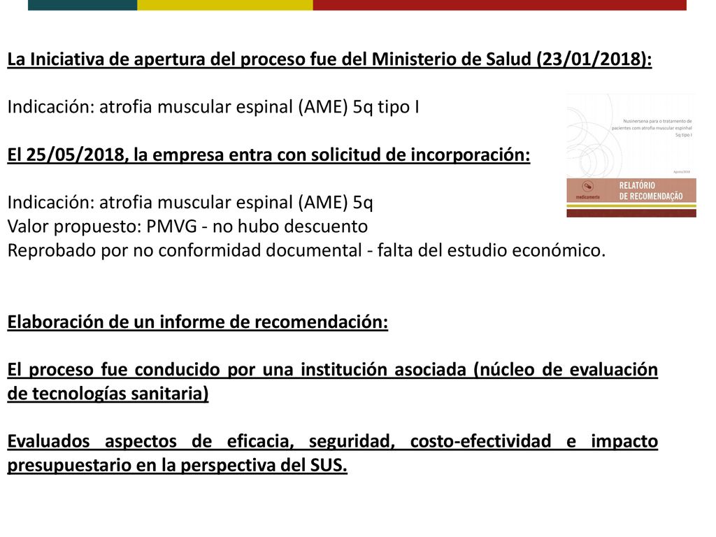 La Iniciativa de apertura del proceso fue del Ministerio de Salud (23/01/2018):