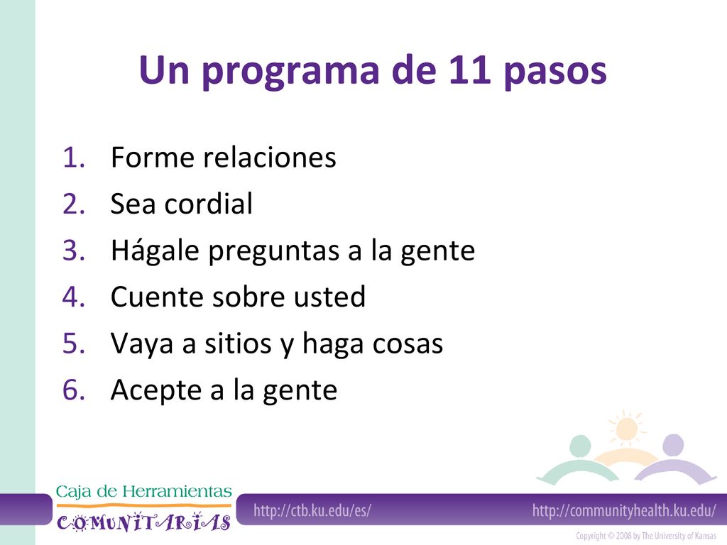 Un programa de 11 pasos Forme relaciones Sea cordial